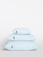 2 x Poszewka na poduszkę HOP DESIGN – czysta bawełna splot płócienny – kolor pastelowy błękit (różne rozmiary)