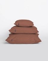 2 x Poszewka na poduszkę HOP DESIGN – czysta bawełna splot płócienny – kolor rdzawy  (różne rozmiary)
